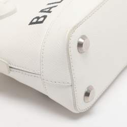 Pre Owned Balenciaga White Leather XXS Ville Satchel
