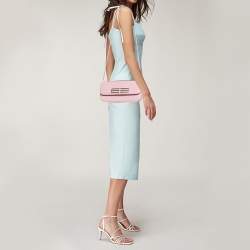 Pre Owned Balenciaga Pink Leather Small Gossip Shoulder Bag