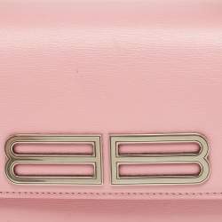 Pre Owned Balenciaga Pink Leather Small Gossip Shoulder Bag