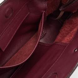 Pre Owned Balenciaga Pourpre Veau Leather Papier A6 Side Zip Tote