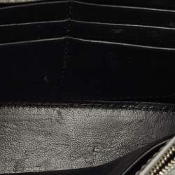 Pre Owned Balenciaga Grey Glitter Leather Hourglass Wallet on Chain