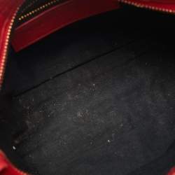 Pre Owned Balenciaga Red Leather Mini Classic City Bag