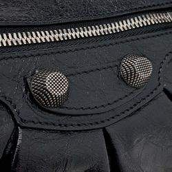 Pre Owned Balenciaga Black Leather Le Cargo Bag Small