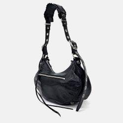 Pre Owned Balenciaga Black Leather Le Cargo Bag Small