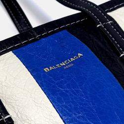 Pre Owned Balenciaga Multicolor Leather Bazaar Small