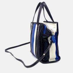 Pre Owned Balenciaga Multicolor Leather Bazaar Small