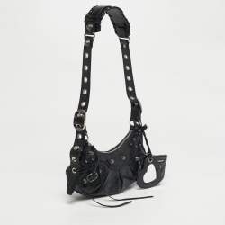 Pre Owned Balenciaga Black Leather XS Le Cagole Shoulder Bag