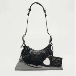 Pre Owned Balenciaga Black Leather XS Le Cagole Shoulder Bag