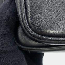 Pre Owned Balenciaga Everyday Cross Body Bag Black Leather