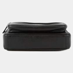 Pre Owned Balenciaga Everyday Cross Body Bag Black Leather