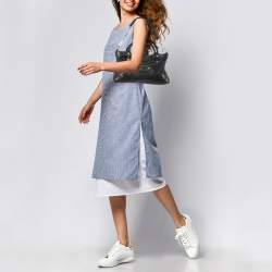 Pre Owned Balenciaga Black Leather Giant 12 First Bag