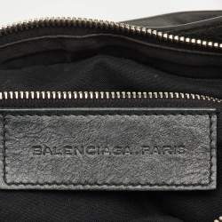 Pre Owned Balenciaga Black Leather Giant 12 First Bag