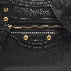 Pre Owned Balenciaga Neo Classic City Mini Black Leather Tote