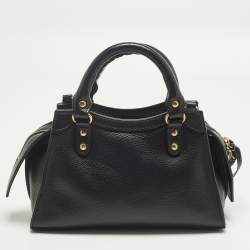 Pre Owned Balenciaga Neo Classic City Mini Black Leather Tote