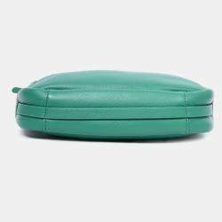 Pre Owned حقيبة كروس بودي جلد أخضر "إيفريداي" بالنسياغا