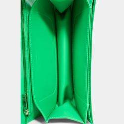 مملوكة مسبقًا حقيبة كتف بالنسياغا جلد "جوسيب" أخضر