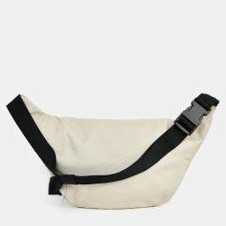 مملوكة مسبقًا حقيبة خصر بالنسياغا قماش كريمي بشعار جرافيتي