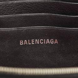 مملوكة مسبقًا حقيبة باوتش بالنسياجا مثلث جلد أسود