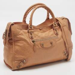 Pre Owned حقيبة بالنسياجا سيتي كلاسيك RGH جلد برتقالي