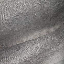 مملوكة مسبقًا حقيبة خصر بالنسياغا شعار جلد أسود