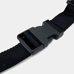 مملوكة مسبقًا حقيبة خصر بالنسياغا شعار جلد أسود