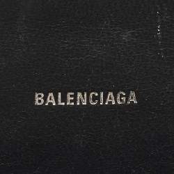 مملوكة مسبقًا Balenciaga  Hourglass XS Metallic Grey Croc Embossed Leather XS Top Handle Bag