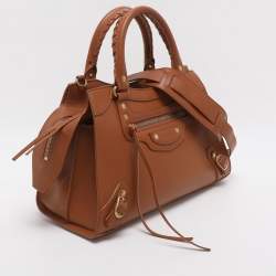 Pre Owned Balenciaga Neo Classic City Small Brown Leather Tote