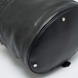 Pre Owned حقيبة يد علوية بالنسياقا سيليندر جلد أسود