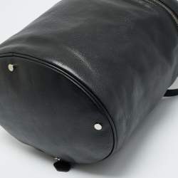 Pre Owned حقيبة يد علوية بالنسياقا سيليندر جلد أسود