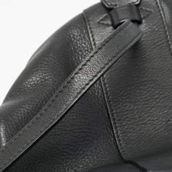 Pre Owned حقيبة يد علوية بالنسياقا سيليندر جلد أسود