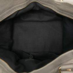 Pre Owned Balenciaga Lambskin Motocross Velo Giant 12 Satchel