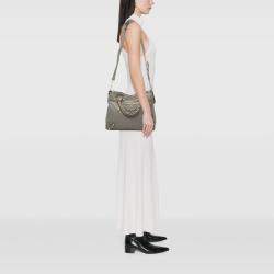 Pre Owned Balenciaga Lambskin Motocross Velo Giant 12 Satchel