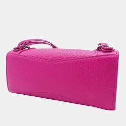مملوكة مسبقًا Balenciaga Pink Nano Grained Calfskin Neo Classic City Satchel