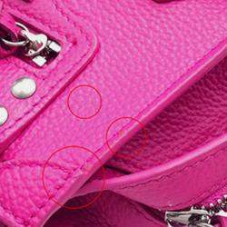 مملوكة مسبقًا Balenciaga Pink Nano Grained Calfskin Neo Classic City Satchel