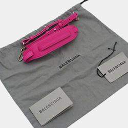 مملوكة مسبقًا Balenciaga Pink Nano Grained Calfskin Neo Classic City Satchel