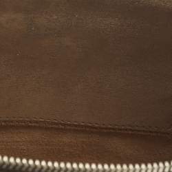 مملوكة مسبقًا Balenciaga Milky Way Papier Papier Gold Shimmer Leather Wristlet Clutch