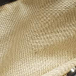 مملوكة مسبقًا حقيبة كتف بالنسياغا قماش وجلد أبيض/أسود بوكيه