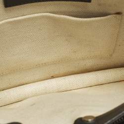 مملوكة مسبقًا حقيبة كتف بالنسياغا قماش وجلد أبيض/أسود بوكيه