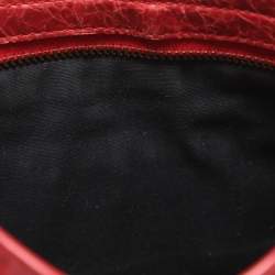 مملوكة مسبقًا Balenciaga Motorcycle City Mini Giant 12 Hardware Red Leather Tote