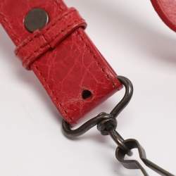 مملوكة مسبقًا Balenciaga Motorcycle City Mini Giant 12 Hardware Red Leather Tote