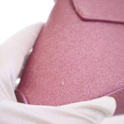 Pre Owned Balenciaga XX Pink Fabric Glitter  Flap