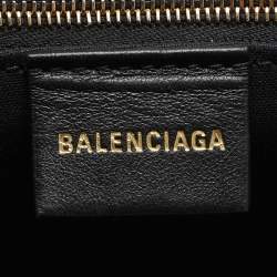 Pre Owned Balenciaga BB Medium Beige/Brown Monogram Coated Canvas Tote