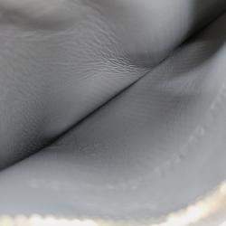 مملوكة مسبقًا Balenciaga Grey Leather Necklace Card Holder