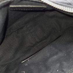 Pre Owned حقيبة بالنسياقا لِ كارجو سوداء جلد مع قرط بالحجم صغير جداً