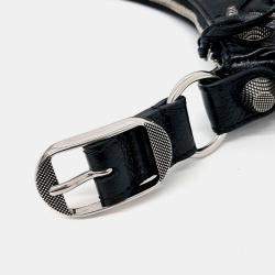 Pre Owned حقيبة بالنسياجا لو كارجو جلد أسود صغيرة