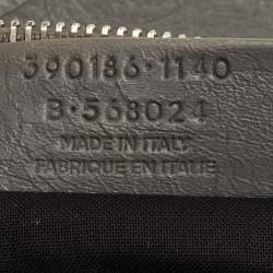 مملوكة مسبقًا Balenciaga Classic City Grey Leather Giant 12 SH Edge Zip Pouch