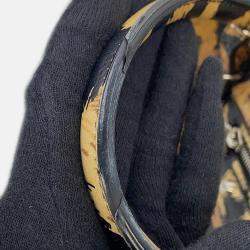 مملوكة مسبقًا Balenciaga Paper Leopard Pattern Brown Leather Size Mini