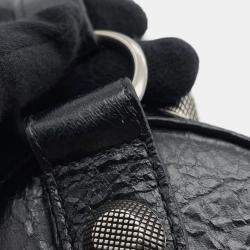 مملوكة مسبقًا حقيبة كتف لو كاجول سوداء أسطوانية جلد بالنسياغا