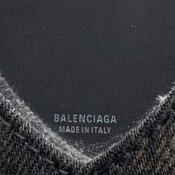 Pre Owned Balenciaga Le Cagoule Shoulder Bag Black Denim Size Xs