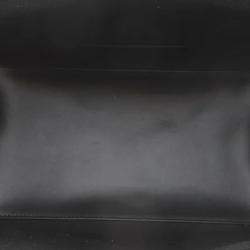 مملوكة مسبقًا Balenciaga Black Cabas Punching Logo Tote Bag Black Leather Size S